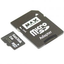 2GB-MICRO-SD 2 Gigabyte Micro SD Memory Card With Adapter.