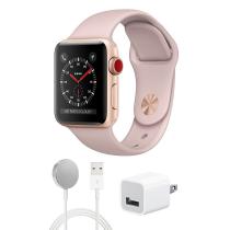 IW3AL38GPU-C Watch,Apple,Series3,Aluminum,38mm,Gold/Pink,Cellula