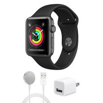 IW3AL42SGB Watch,Apple,Series3,GPS,Aluminum,42mm,SpaceGray/Black