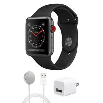 IW3AL42SGBU Watch,Apple,Series3,GPS,Aluminum,42mm,SpaceGray/Blac